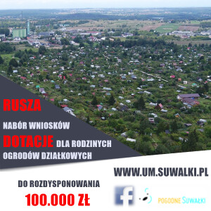 100 tys. zł na dotacje dla ROD