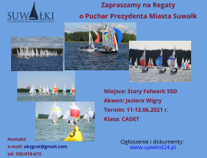 Regaty o Puchar Prezydenta Miasta Suwałk w klasie CADET
