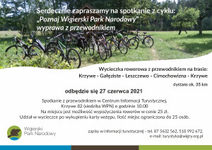 Wycieczka rowerowa z przewodnikiem po Wigierskim Parku Narodowym