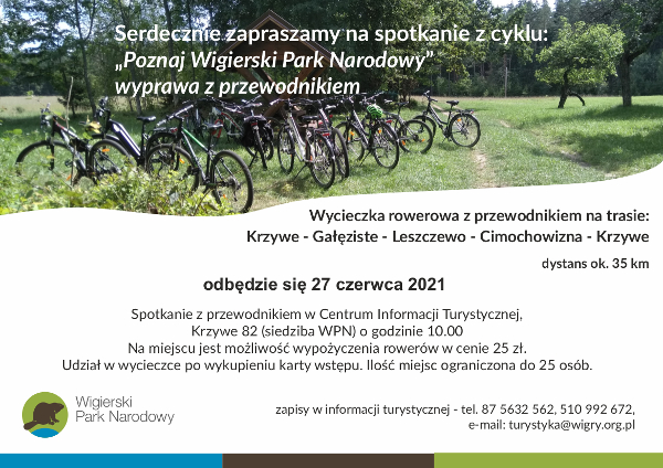 WPN wycieczka rowerowa 27 czerwca 2021
