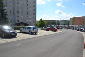 Ulica Paca - nowa jezdnia i parkingi