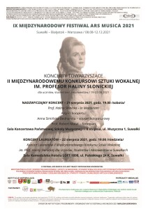 II Międzynarodowy Konkurs Sztuki Wokalnej im. prof. H. Słowickiej w Suwałkach
