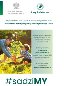 Nadleśnictwo Suwałki zaprasza do udziału w akcji #sadziMY