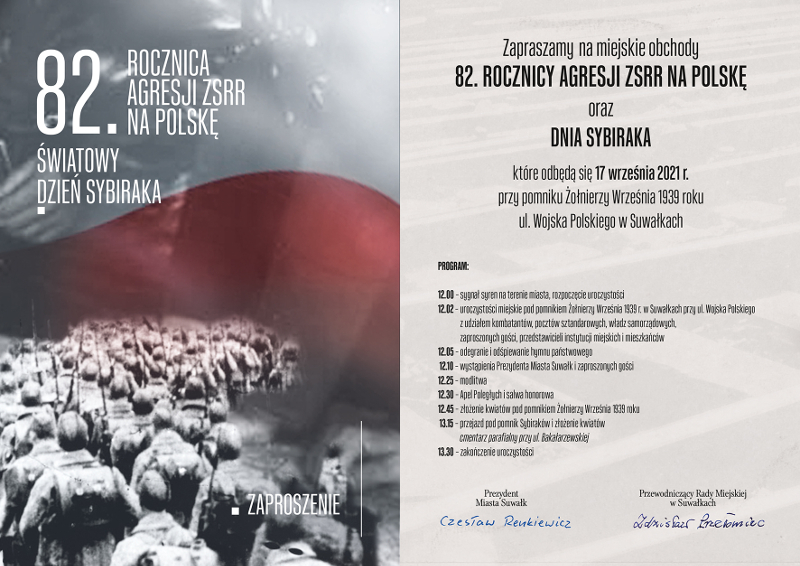 Suwałki obchody 17 września 2021