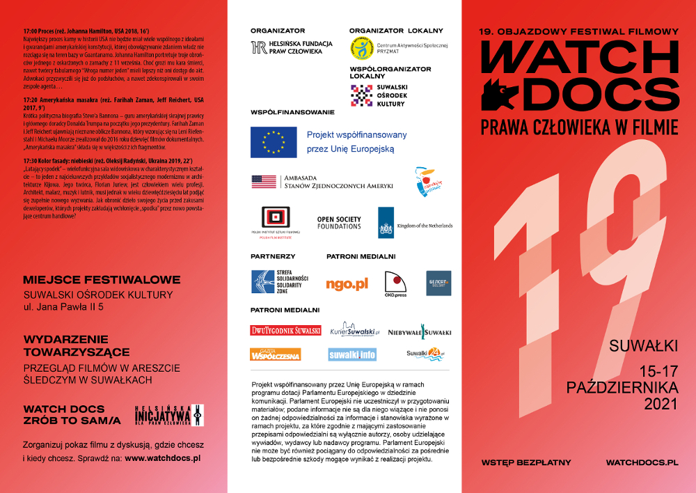 Suwałki: Objazdowy Festiwal Filmowy WATCH DOCS