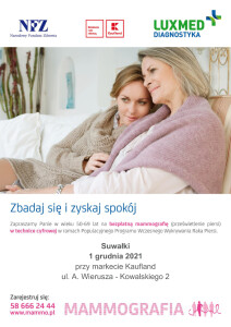 Bezpłatne badania mammograficzne