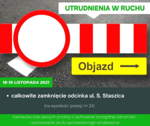Uwaga! Utrudnienia w ruchu