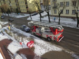Suwałki Biblioteka Publiczna dach zerwana blacha