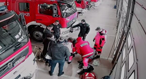Suwałki Straż Pożarna ratowanie dziecka
