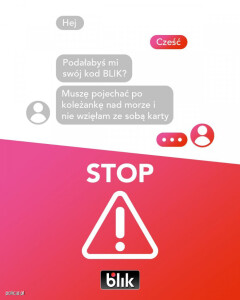 Suwałki policja oszustwo na BLIK-a