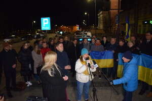 Suwałki wiec solidarności z Ukrainą