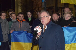 Suwałki: kolejny wiec solidarności z Ukraińcami