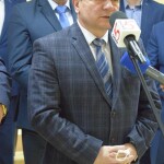 Suwałki: konferencja J.Zielinski Rządowy Fundusz Rozwoju Dróg 2022