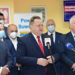 Suwałki: konferencja J.Zielinski Rządowy Fundusz Rozwoju Dróg 2022