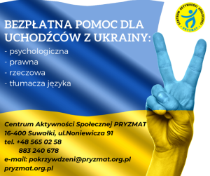 Pryzmat oferuje pomoc uchodźcom z Ukrainy