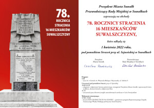 Zaproszenie na obchody 1 kwietnia