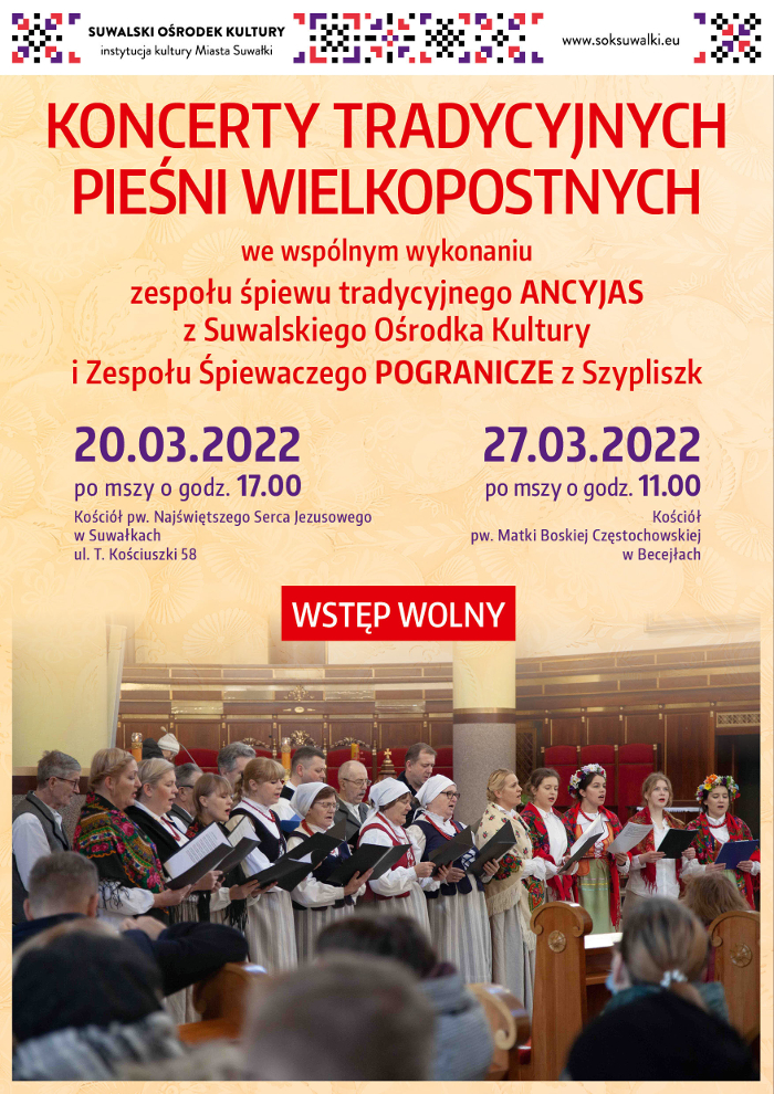 Suwałki - Ancyjas i Pogranicze - koncert wielkanocny marzec 2022