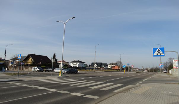 Suwałki skrzyżowanie Utrata Łąkowa Pogodna