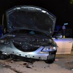 Suwałki policja pijana 19-latka przeleciała przez rondo
