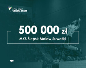 Pół miliona złotych dla Ślepska Malow Suwałki