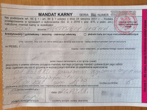 5 tysięcy złotych mandatu za spowodowanie kolizji