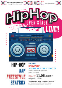 Suwalski Ośrodek Kultury zaprasza na Hip-hop OPEN Stage