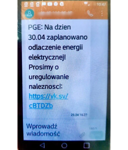 Oszustwo na dopłatę - ZIGNORUJ TEN SMS