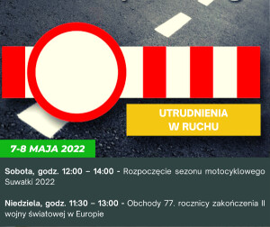 Weekendowe utrudnienia w ruchu drogowym