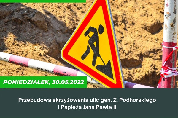 Przebudowa skrzyżowania ulic gen Z. Podhorskiego i Papieża Jana Pawła II
