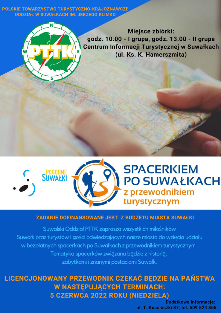 PTTK Spacerkiem po Suwałkach 5.06.2022