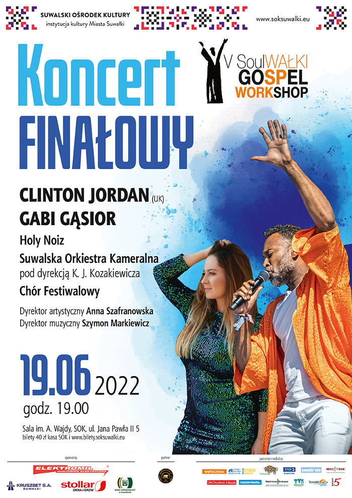 koncert finałowy Clinton Jordan R'n'B Gospel V Souwałki Gospel Workshop 2022