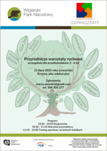 WPN zaprasza na Przyrodnicze Warsztaty Ruchowe
