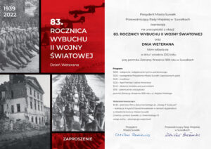 Zaproszenie na obchody 83. rocznicy wybuchu II wojny światowej