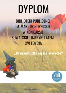 SUWALSKIE LIMERYKI LATEM. XVI EDYCJA - konkurs rozstrzygnięty