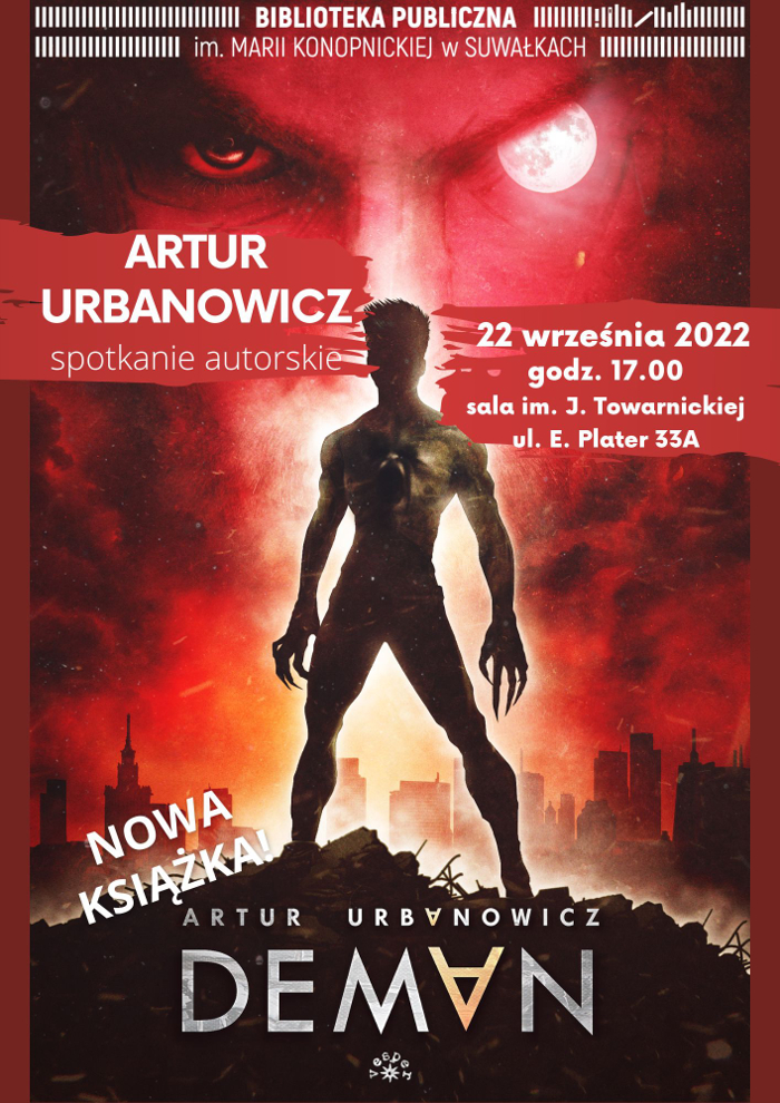 Suwałki Biblioteka Publiczna spotkanie z Arturem Urbanowiczem 22.09.2022