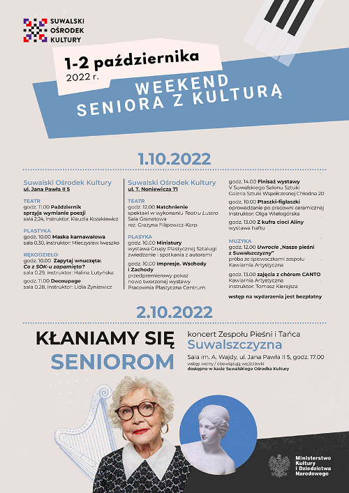 Suwałki Weekend seniora z kulturą 1-2.10.2022