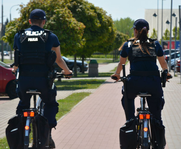 Suwałki policja patrol rowerowy