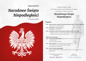 Zaproszenie na Narodowe Święto Niepodległości