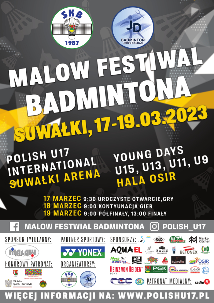 Malow Festiwal Badmintona Suwałki