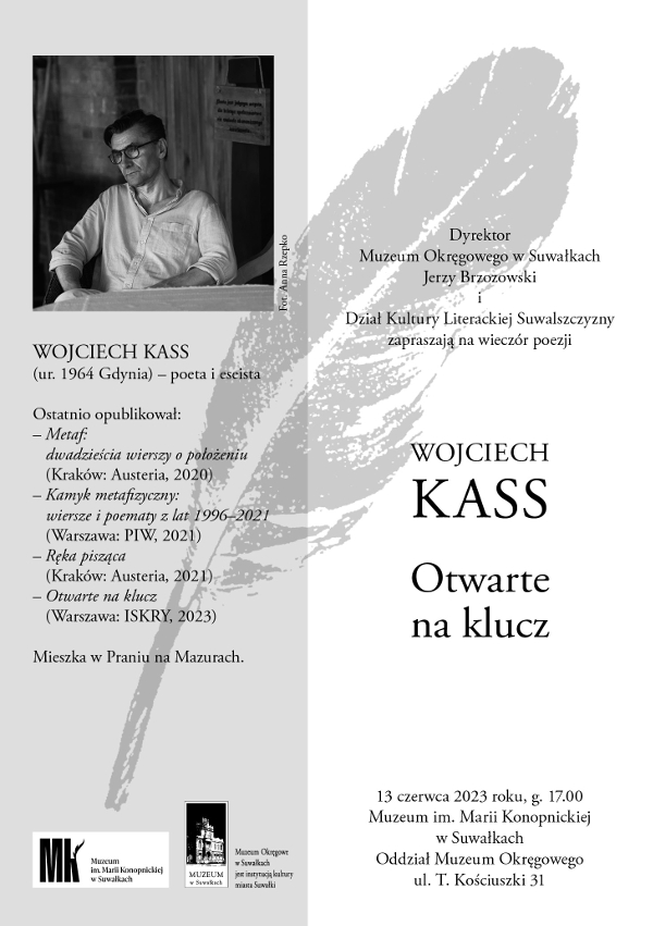 Wieczór poezji - Wojciech Kass „Otwarte na klucz”