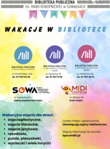 WAKACJE w BIBLIOTECE