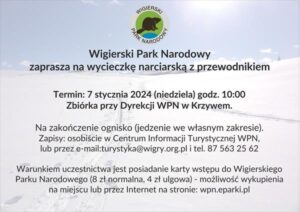 Wigierski Park Narodowy zaprasza na wycieczkę narciarską z przewodnikiem