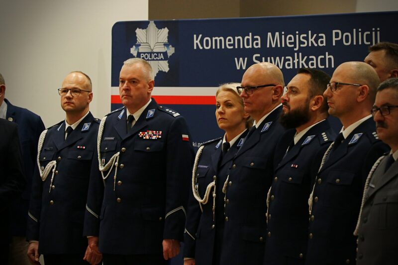 Pożegnanie komendanta suwalskiej policji