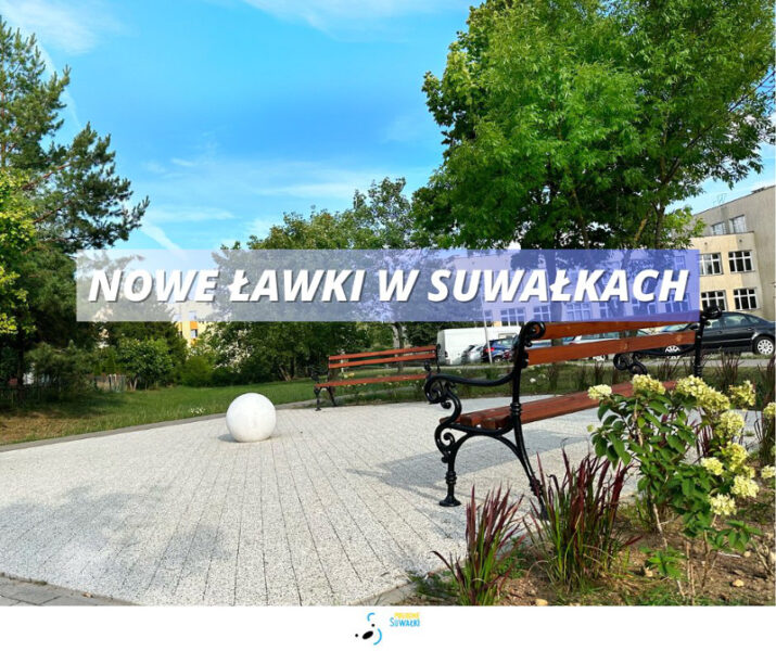 Nowe ławki w Suwałkach