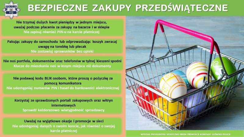 BEZPIECZNE ZAKUPY PRZEDŚWIĄTECZNE