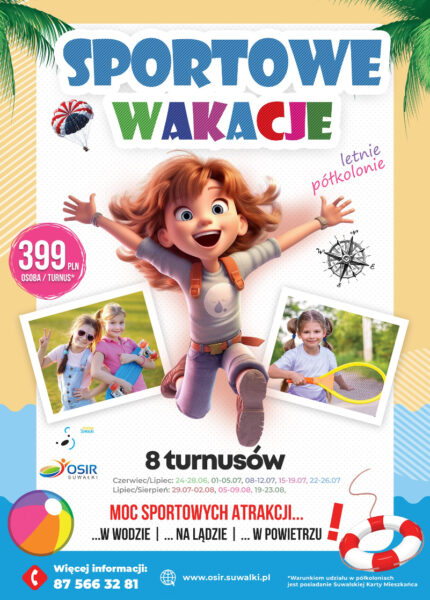 Sportowe wakacje - letnie półkolonie