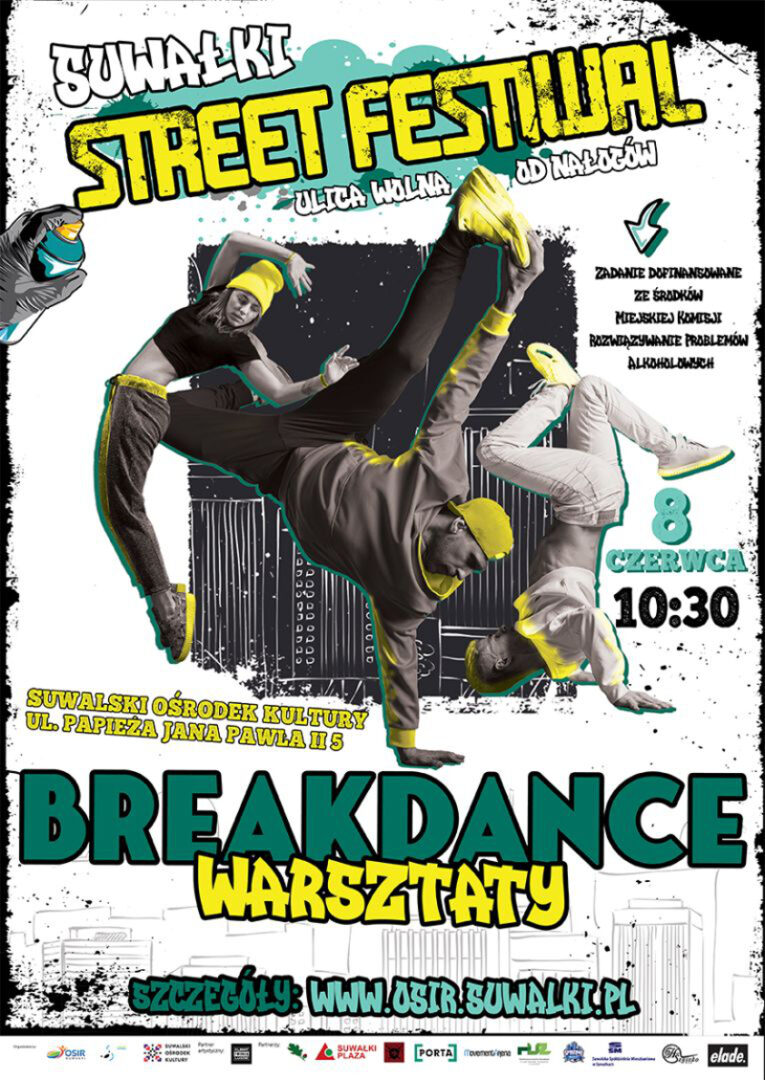 Warsztaty Breakdance z członkami Domu Latających Tancerzy.