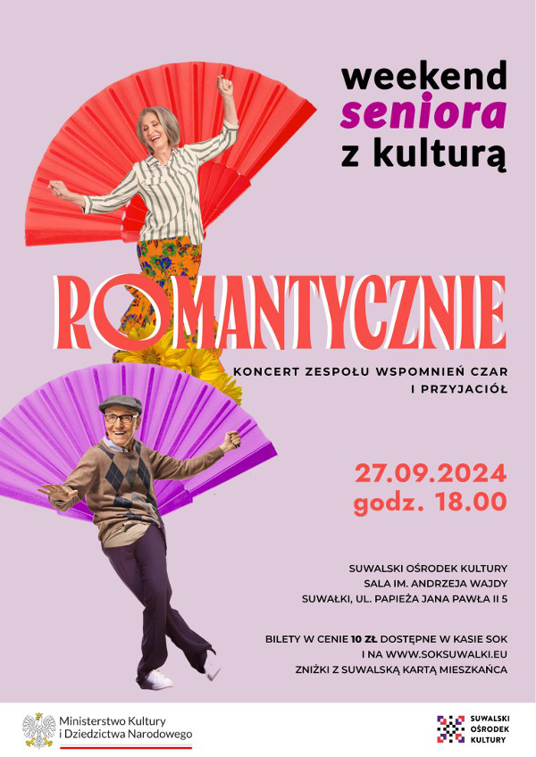 ROMANTYCZNIE, koncert zespołu Wspomnień Czar i Przyjaciół. Weekend seniora z kulturą 2024