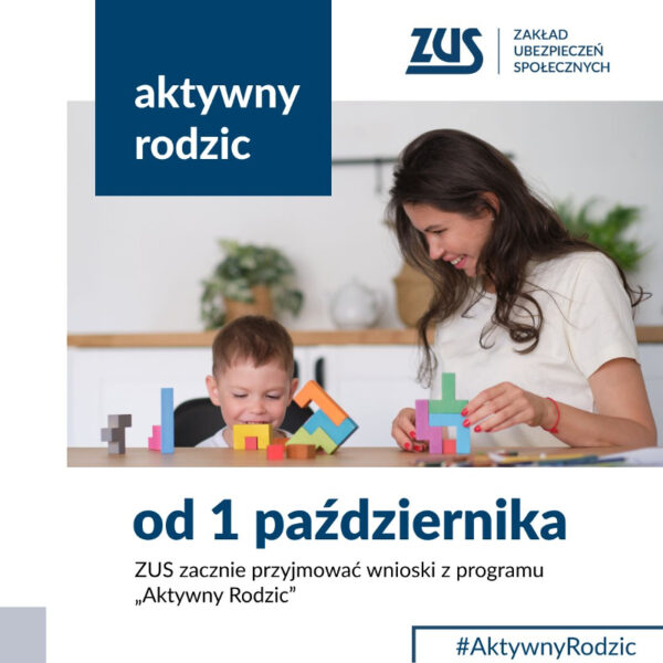 Od dziś ZUS przyjmuje wnioski o świadczenie „Aktywnie w żłobku”