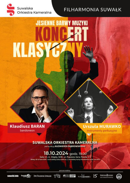 Filharmonia Suwałk. Koncert klasyczny. Jesienne barwy muzyki